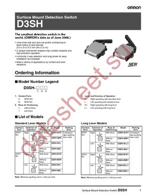 D3SH-A0L datasheet  